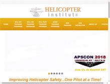 Tablet Screenshot of helicopterinstitute.com